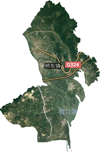 橋東鎮(zhèn)衛(wèi)星圖