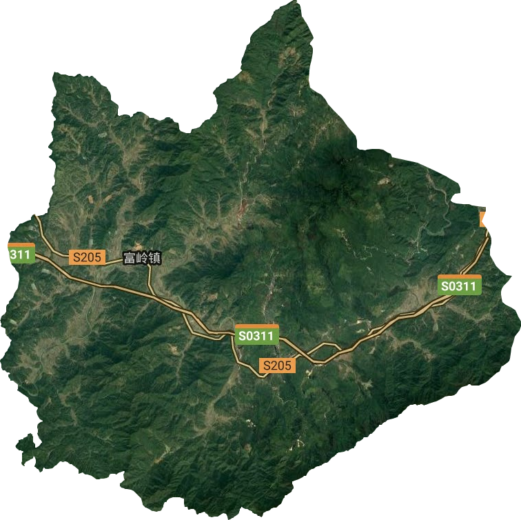 富嶺鎮衛星圖