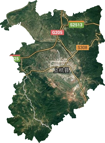 臨城鎮衛星圖