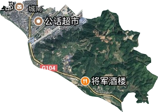 城南街道衛星圖