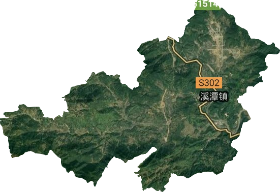 溪潭鎮(zhèn)衛(wèi)星圖