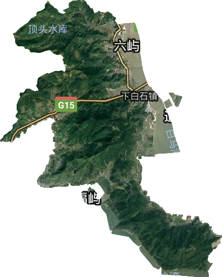 下白石鎮衛星圖