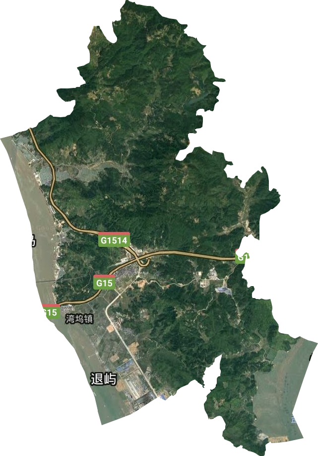 灣塢鎮衛星圖