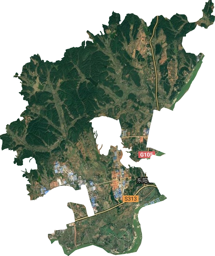 東陽鎮衛星圖
