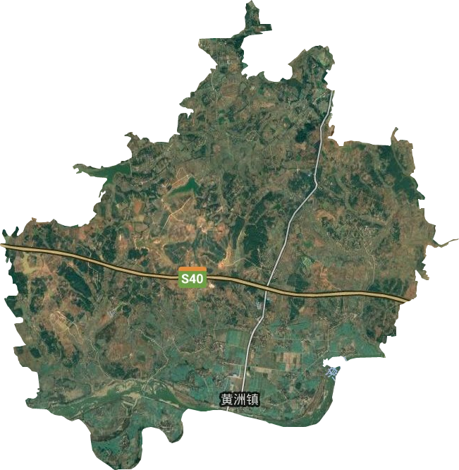 黃洲鎮衛星圖