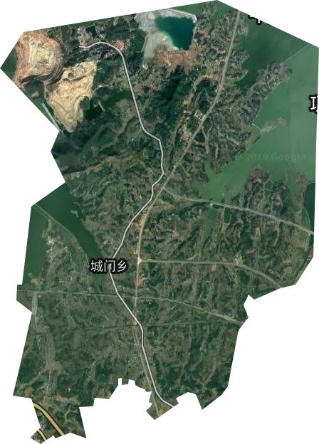 城門鄉(xiāng)衛(wèi)星圖