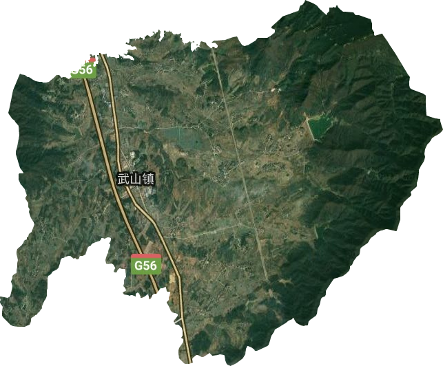 武山鎮衛星圖