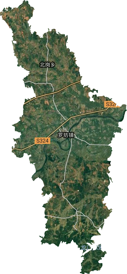 羅坊鎮衛星圖