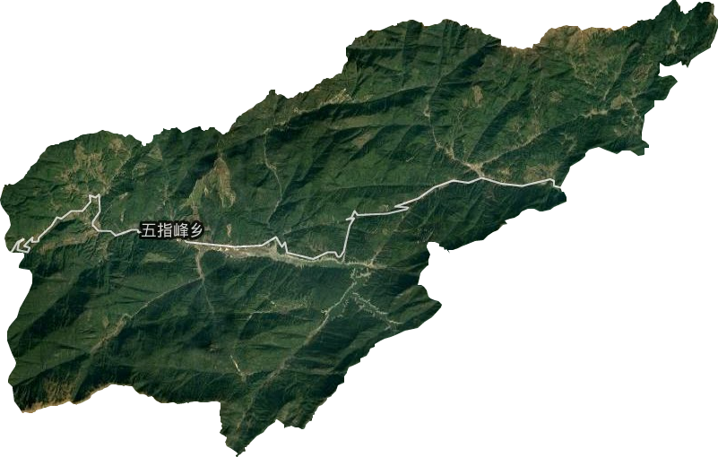 五指峰鄉(xiāng)衛(wèi)星圖