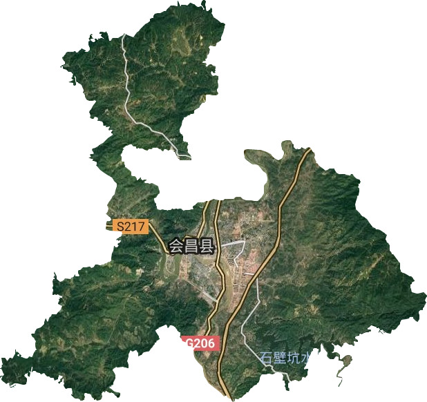 文武壩鎮衛星圖