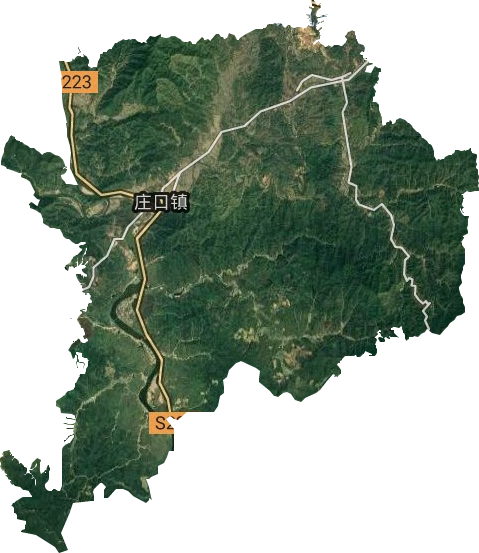莊口鎮衛星圖
