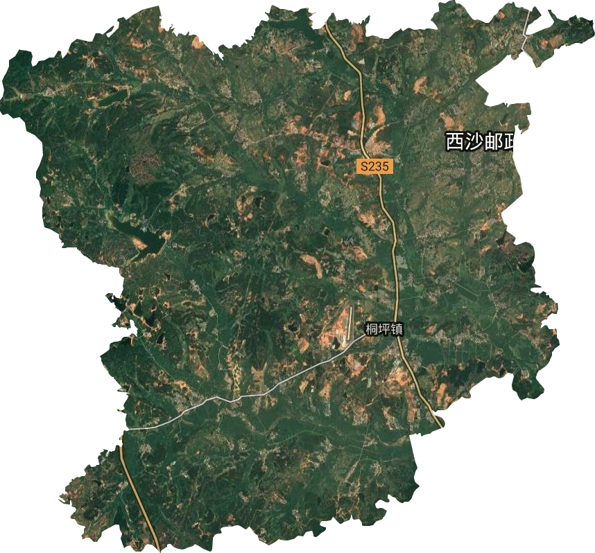 桐坪鎮衛星圖