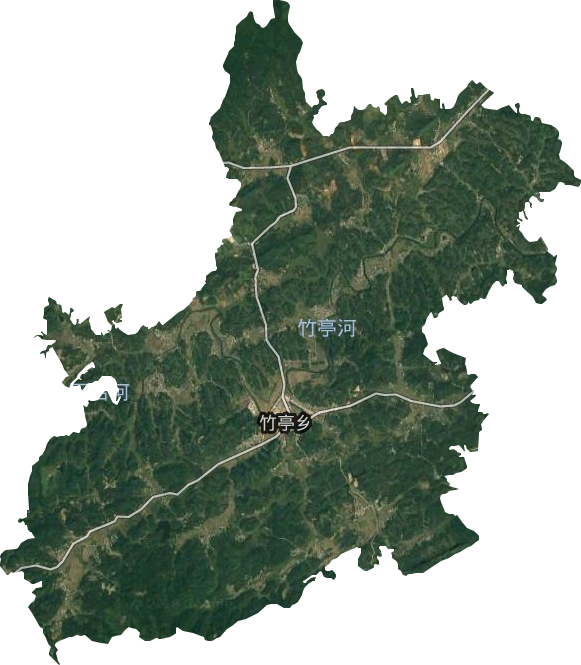 竹亭鎮衛星圖