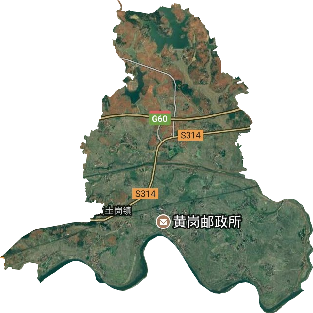 黃土崗鎮(zhèn)衛(wèi)星圖