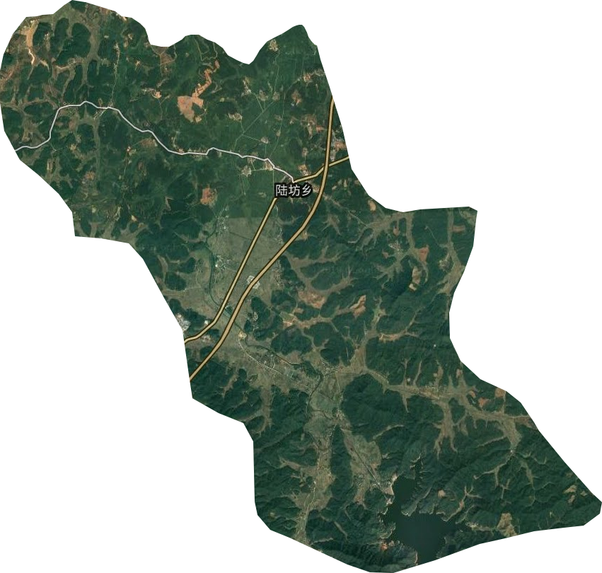 陸坊鄉衛星圖
