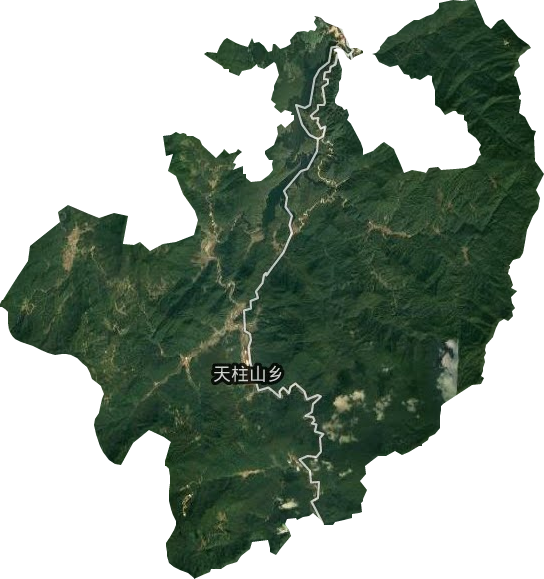 天柱山鄉(xiāng)衛(wèi)星圖