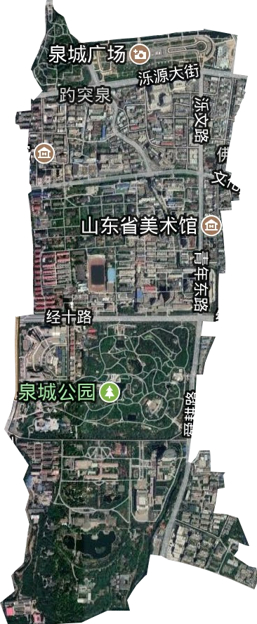 趵突泉街道衛星圖
