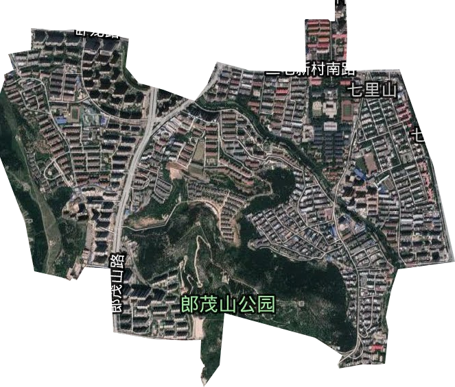 七里山街道衛(wèi)星圖