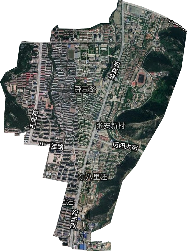 舜玉路街道衛星圖
