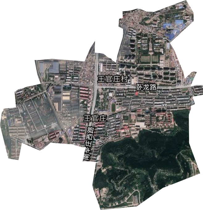 王官莊街道衛星圖