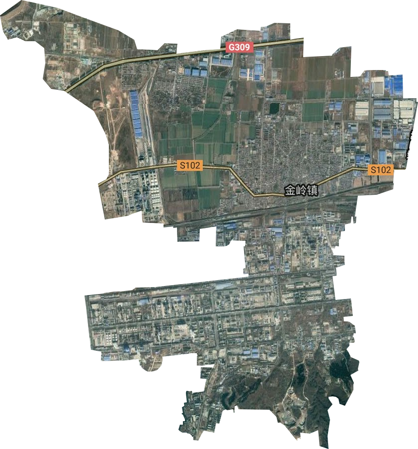 金嶺鎮(zhèn)衛(wèi)星圖
