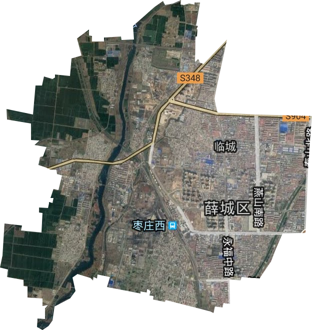 臨城街道衛星圖