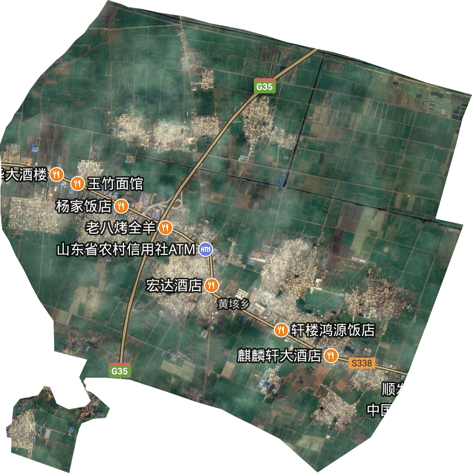 黃垓鄉衛星圖