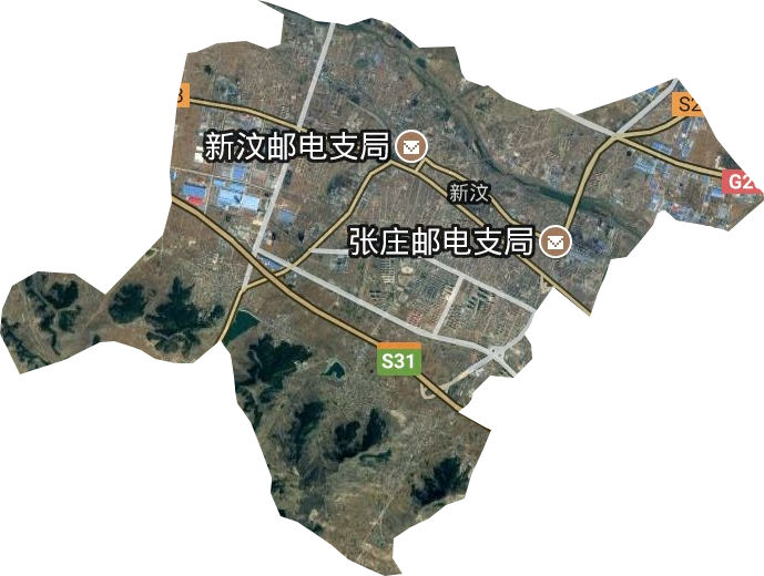 新汶街道衛星圖