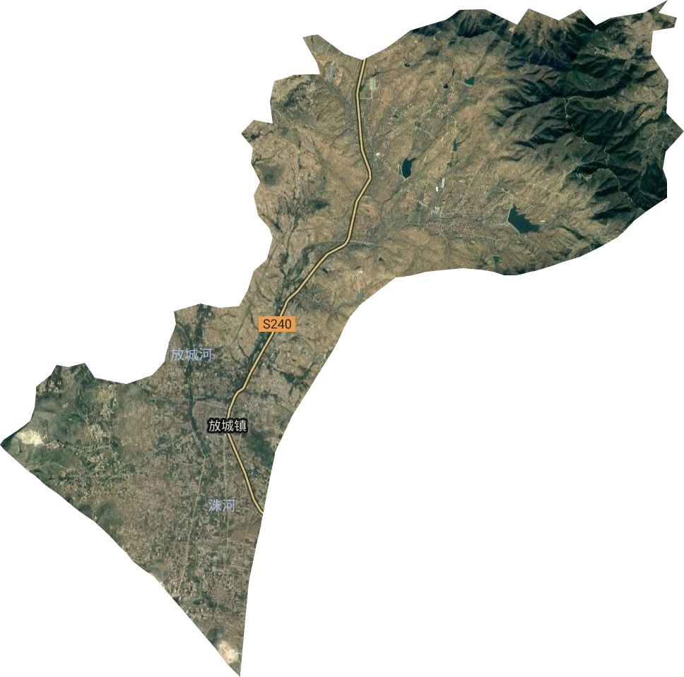 放城鎮衛星圖