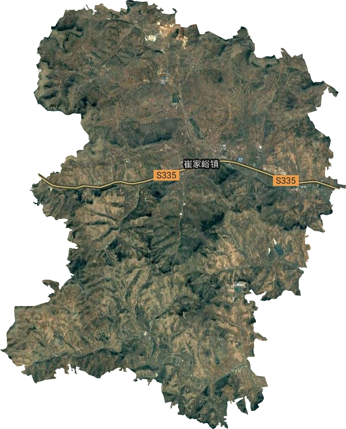崔家峪鎮衛星圖