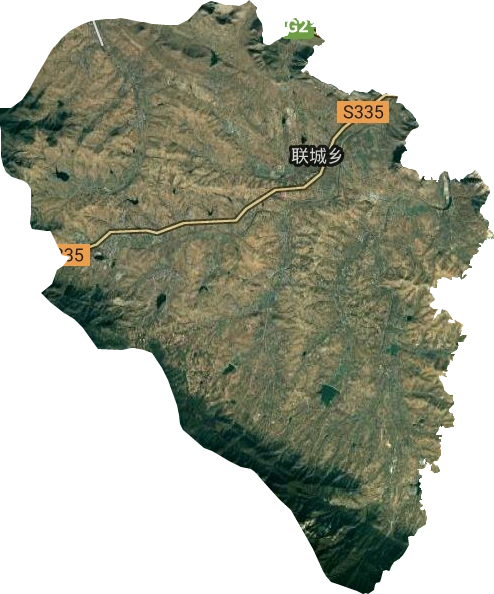 聯城鎮衛星圖