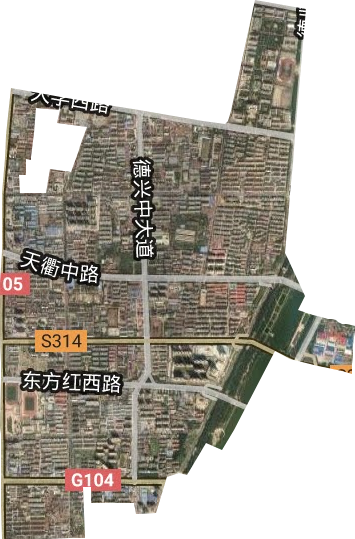 廣川街道衛星圖