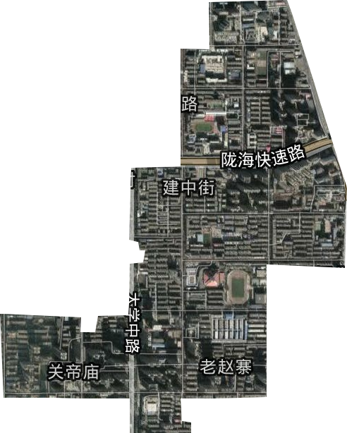 建中街街道衛星圖