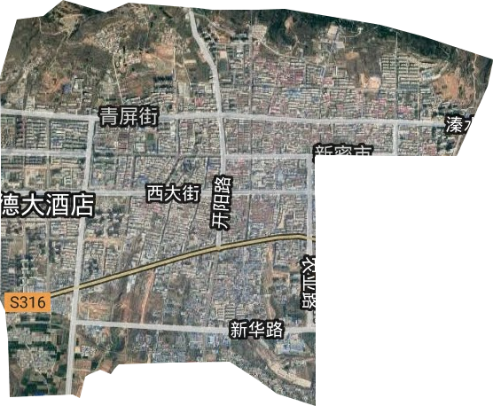 青屏街街道衛星圖