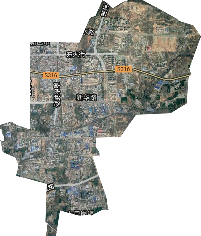 新華路街道衛星圖