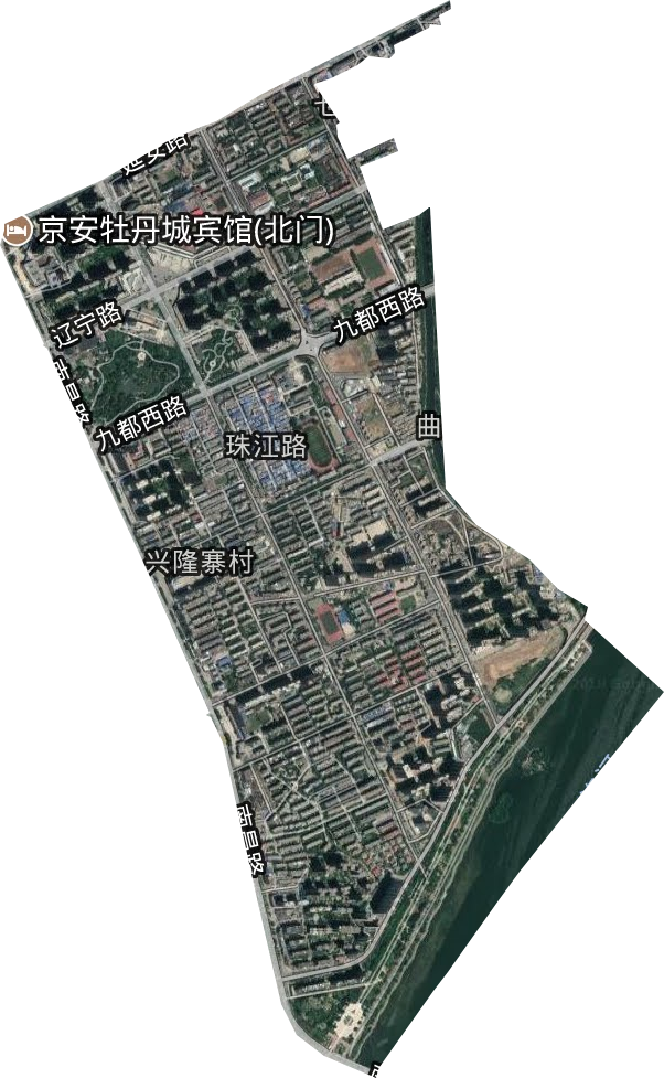 珠江路街道衛星圖