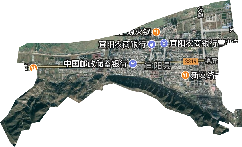 城關鎮衛星圖