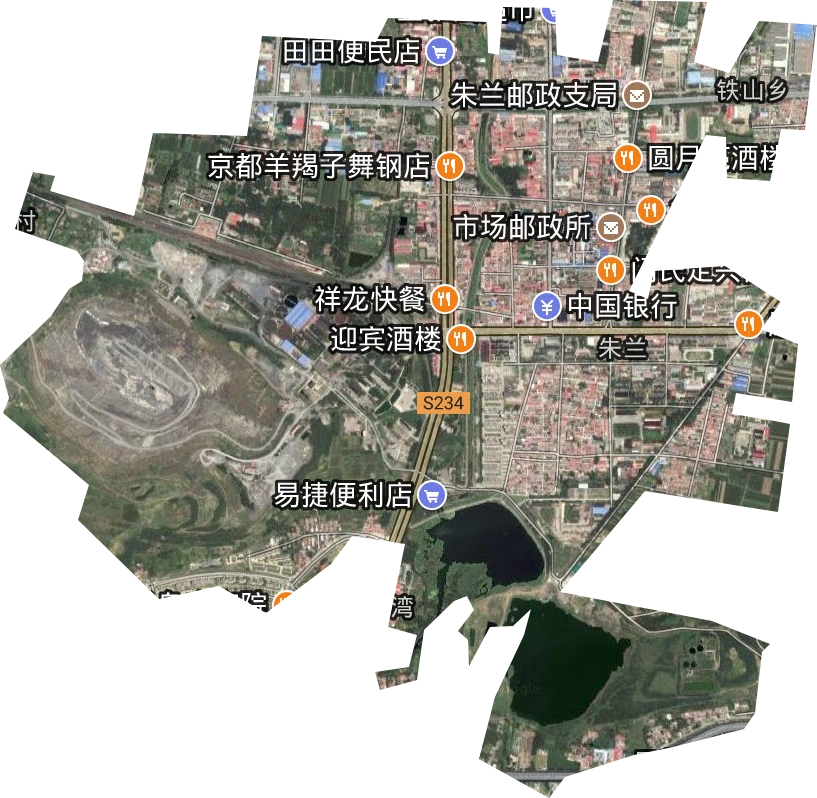朱蘭街道衛(wèi)星圖