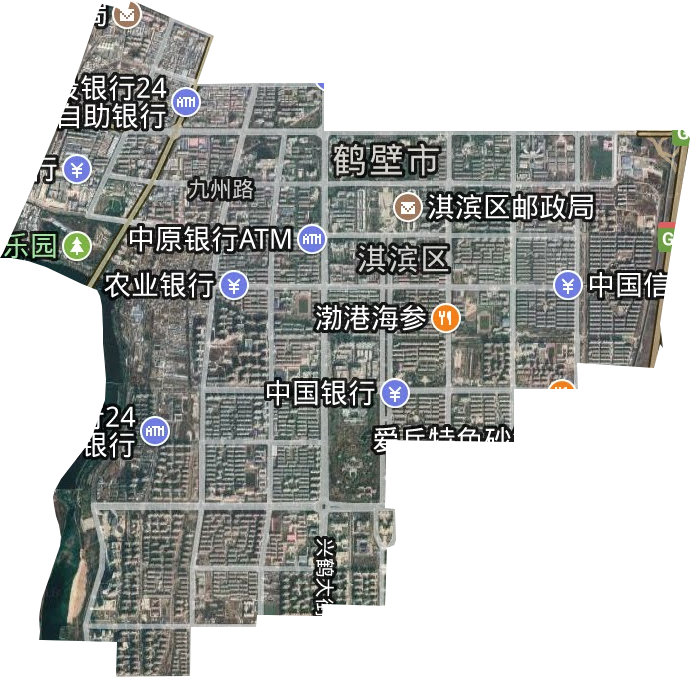九州路街道衛星圖