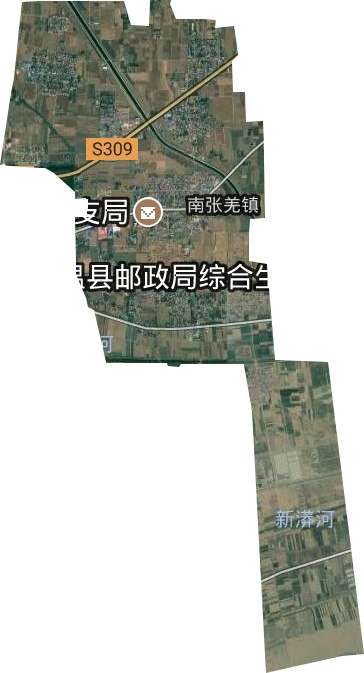 南張羌鎮衛星圖