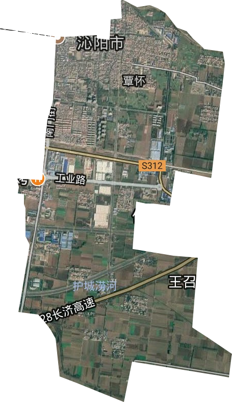 覃懷街道衛星圖