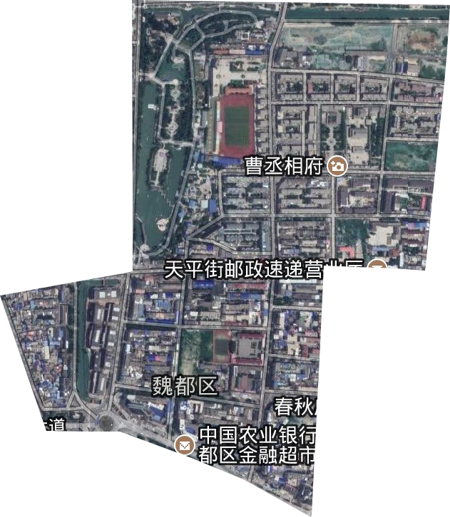 西大街道衛星圖