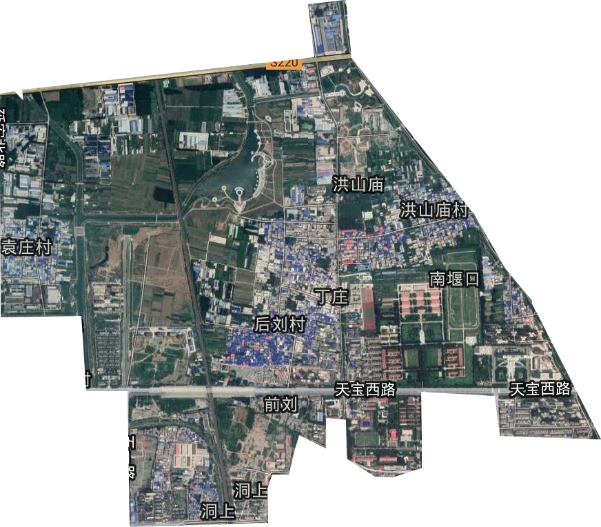 丁莊街道衛星圖