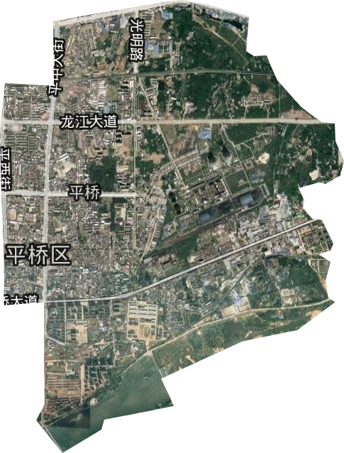平橋街道衛(wèi)星圖