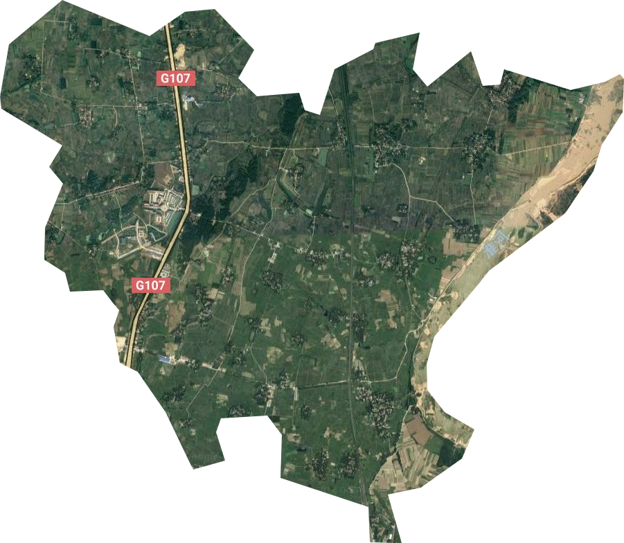 城陽城址保護區衛星圖
