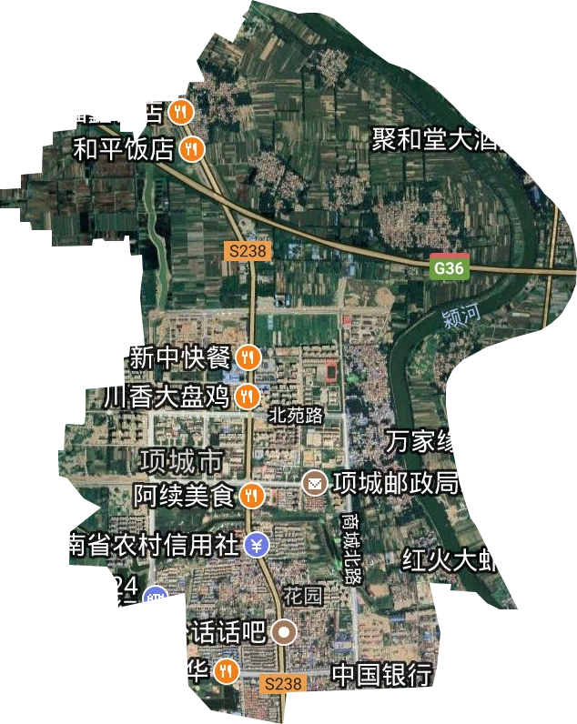 花園辦事處衛星圖