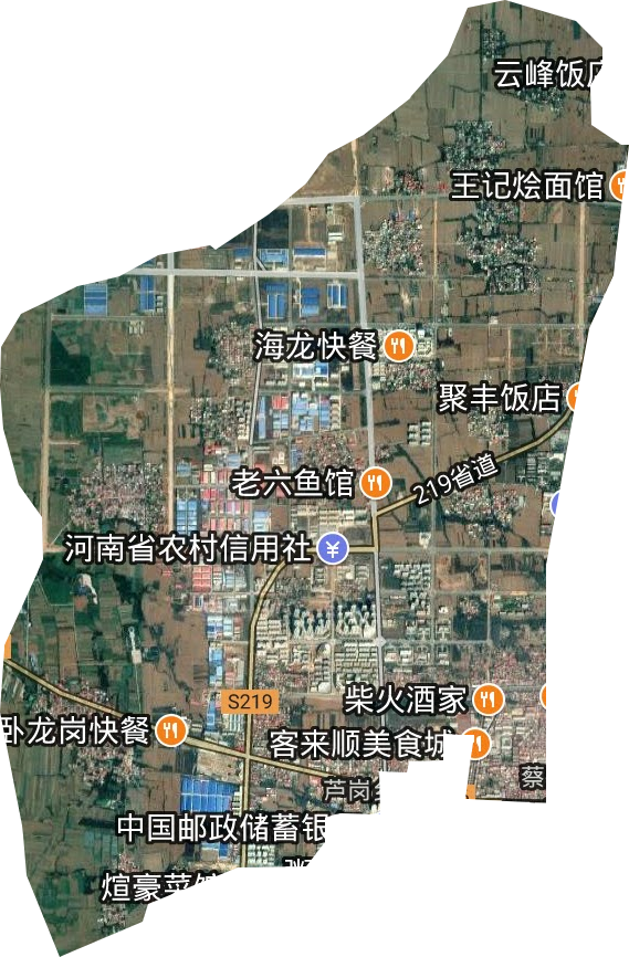 臥龍街道衛星圖