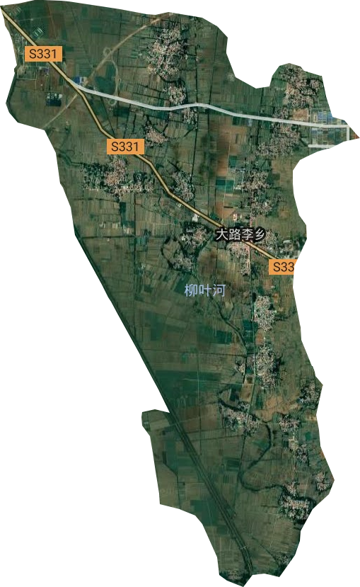 大路李鄉衛星圖