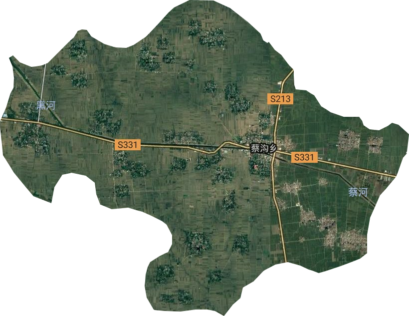 蔡溝鄉衛星圖