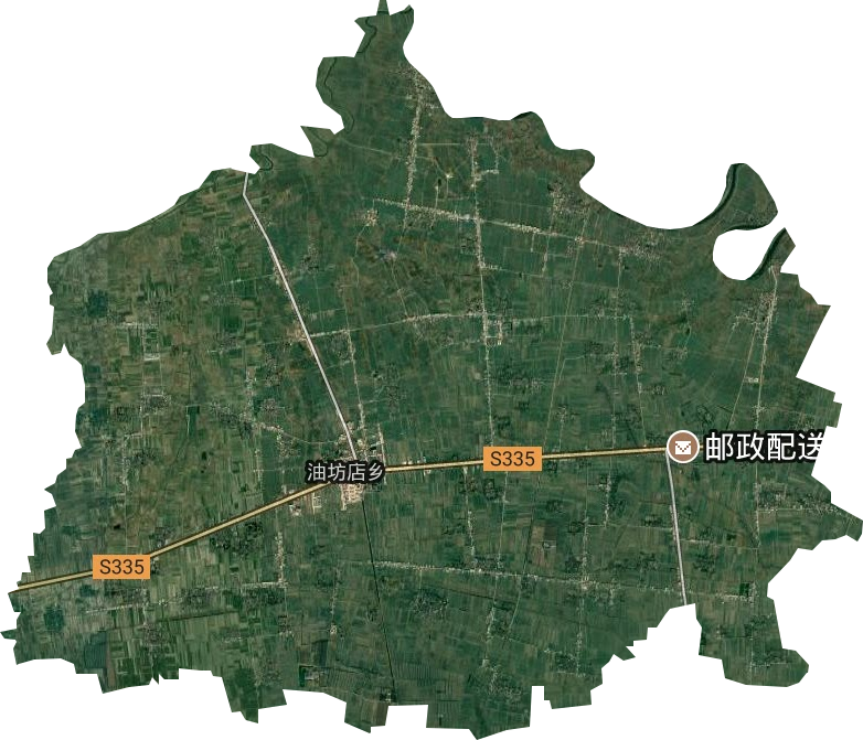 油坊店鄉衛星圖